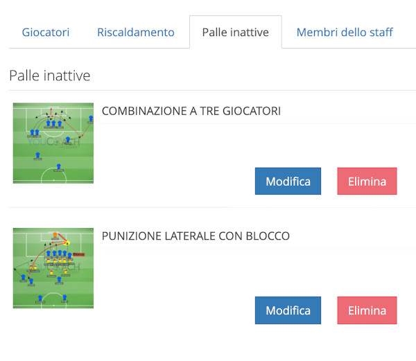 Gestire le palle inattive con YouCoachApp